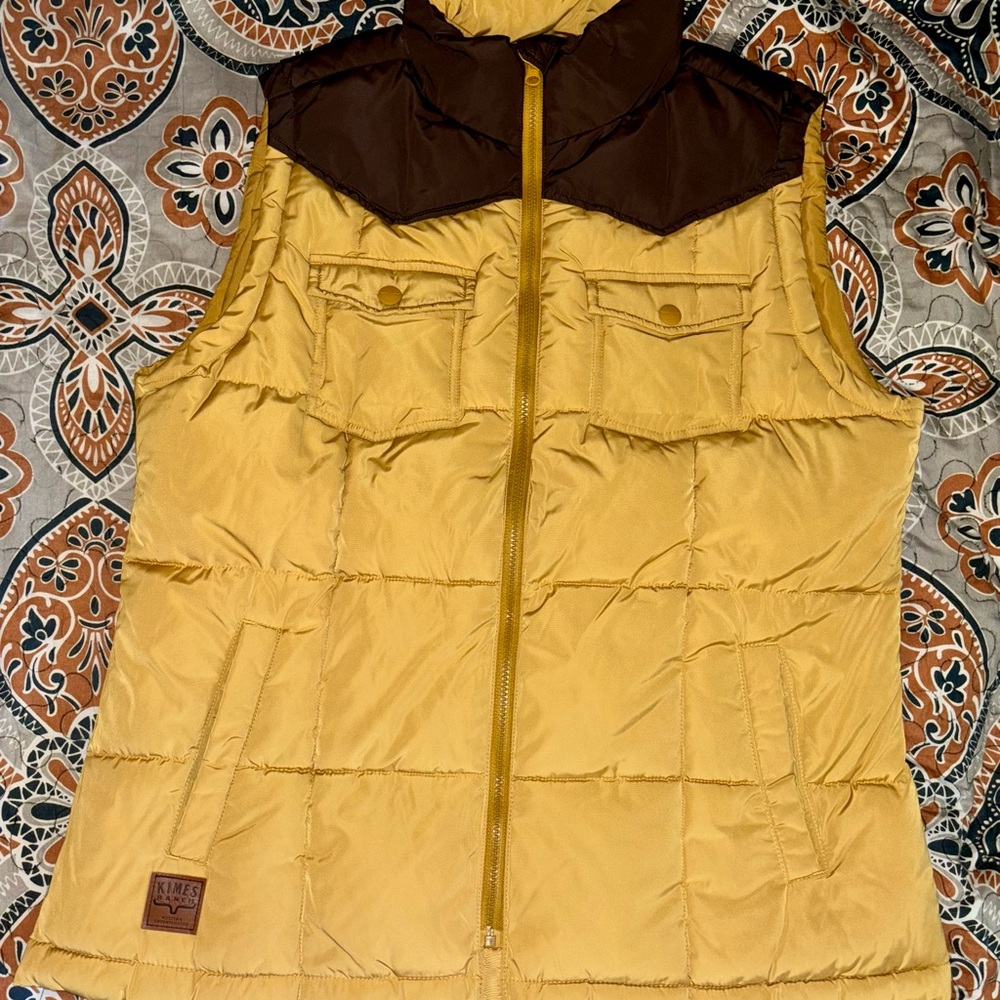 NWT Kimes Ranch womens wyldfire mustard vest SIZE X-LARGE - Picture 2 of 4
